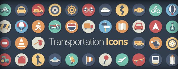 Our Flat Icons Collection Just Got Even Better With 42 New Transportation Icons