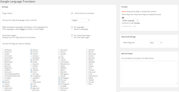 How To Make Your WordPress Website Multi-Lingual - Google Language Translator 2