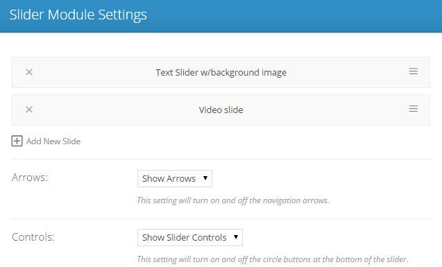 Video Backgrounds Regular Slider