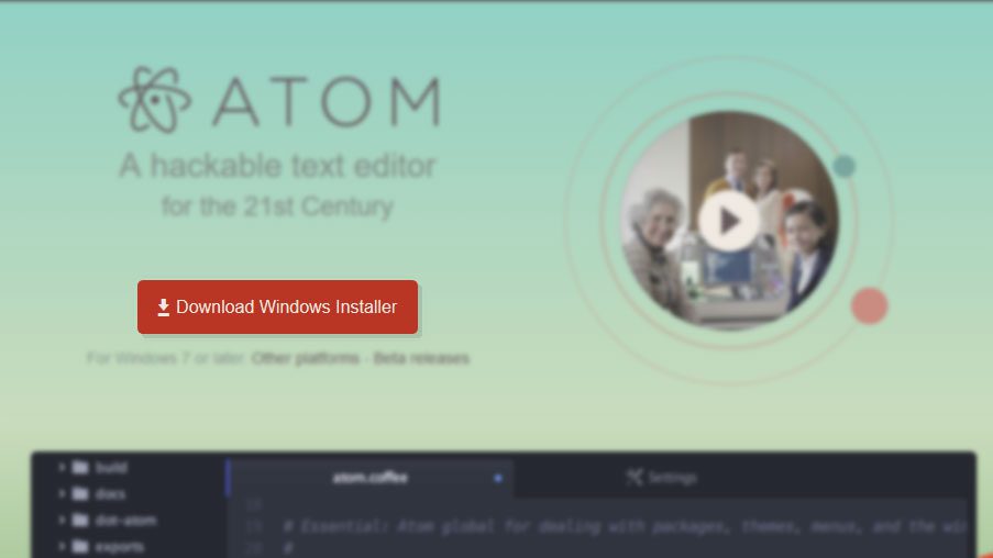 download atom code editor