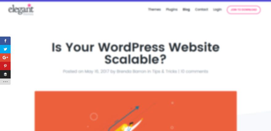 monarch social sharing buttons example