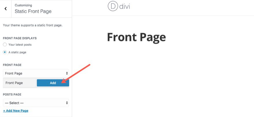 Divi Theme Customizer