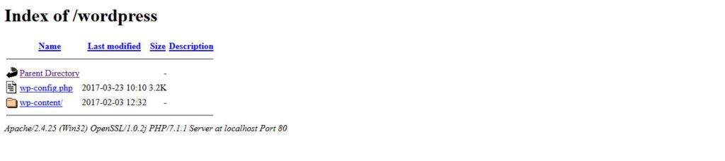 defunct site after deleting files