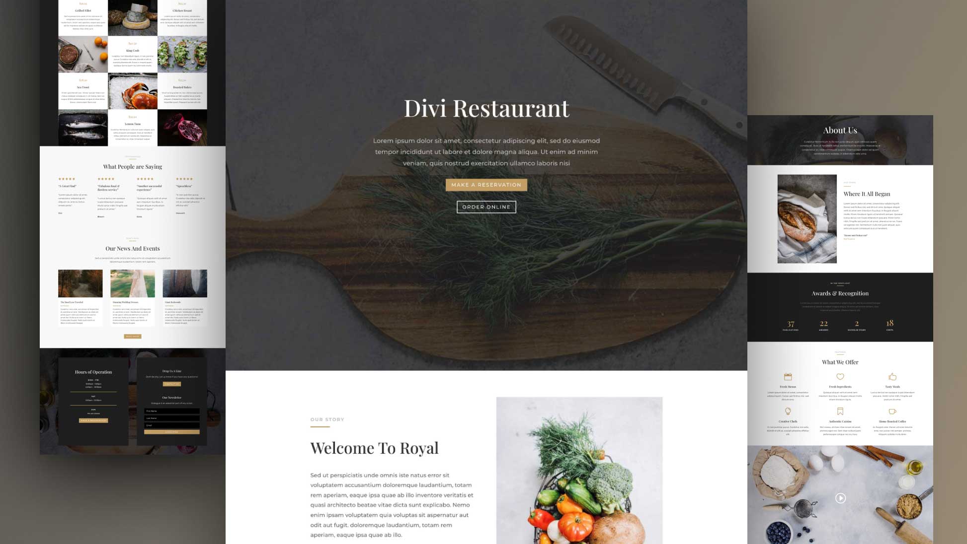 Download A Beautiful (Free) Divi Restaurant Layout Pack