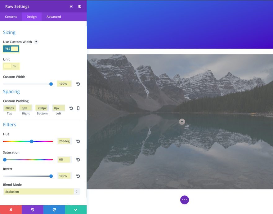 section 4 row design