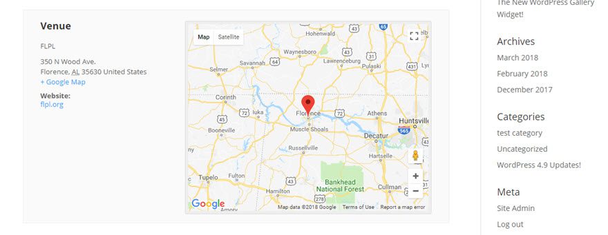 The Events Calendar by Modern Tribe, free version