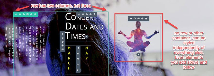 sideways and vertical text with divi