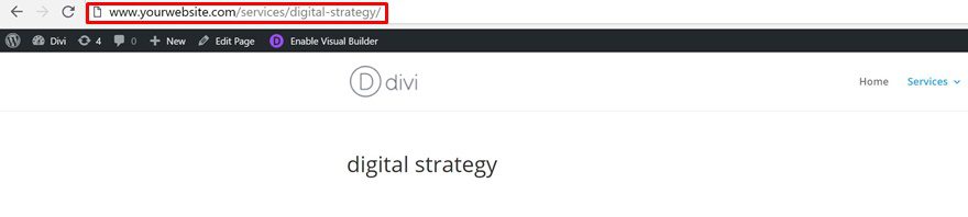 WordPress Child Pages