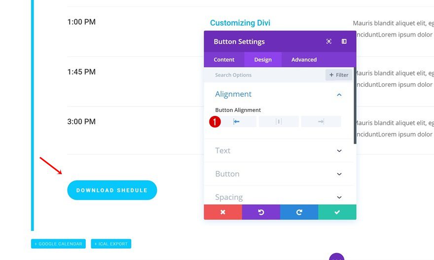 event custom post type
