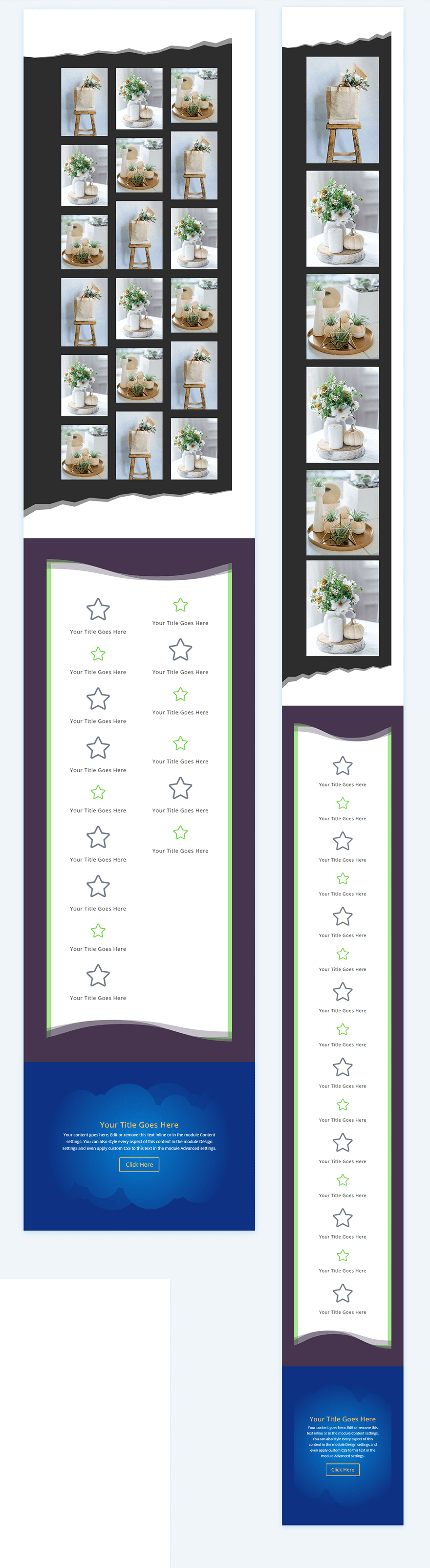 divi frame designs