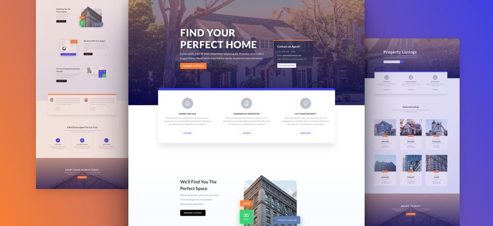Divi Free Real Estate Layout Pack