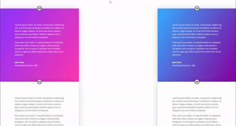 divi testimonial module