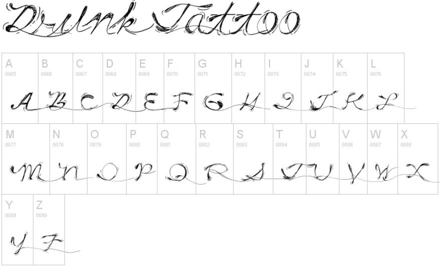 Tattoo Fonts and Scripts