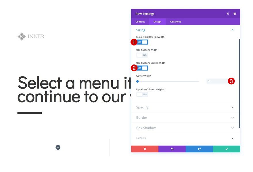 icon navigation page