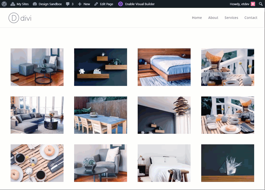 divi gallery module