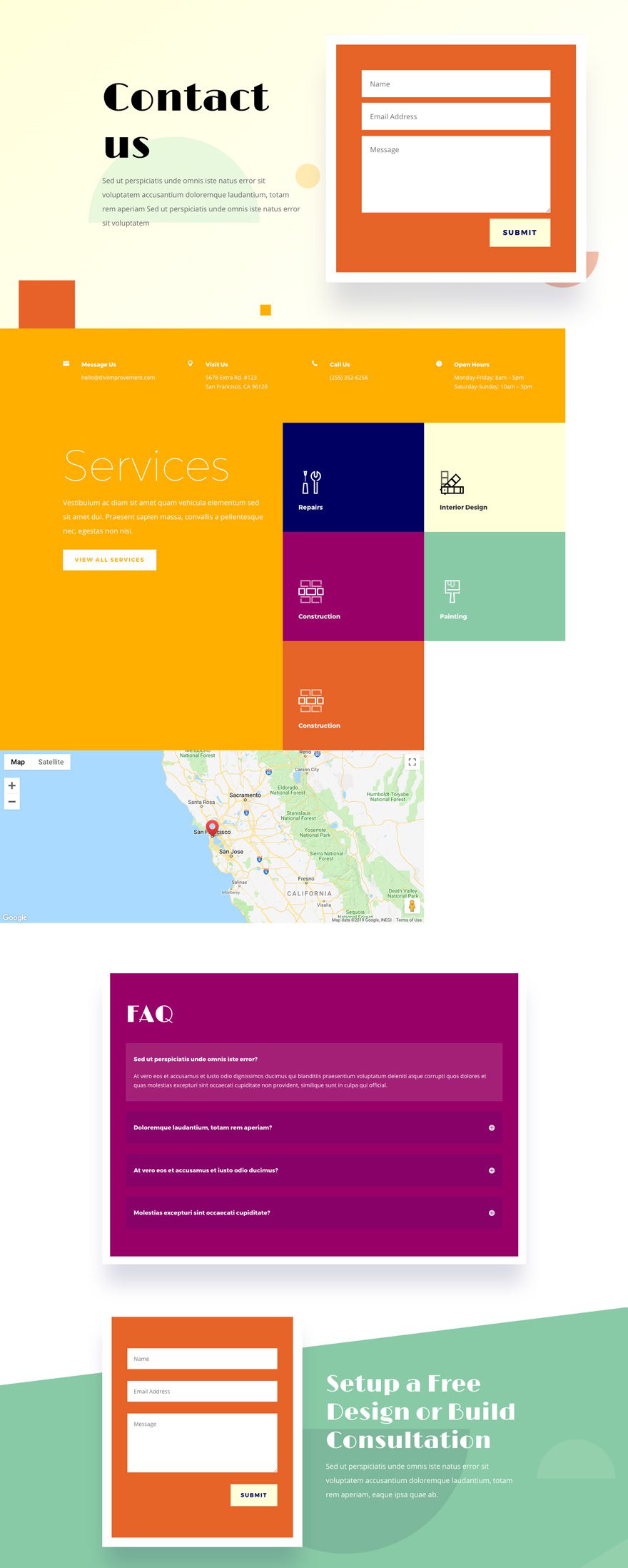 home improvement layout