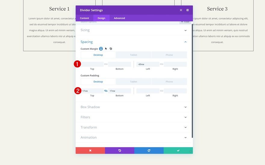 overlapping animations