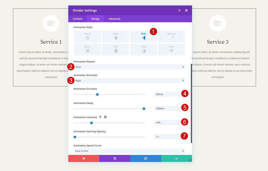 overlapping animations