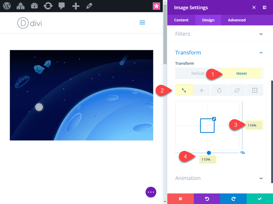abstract hover effects