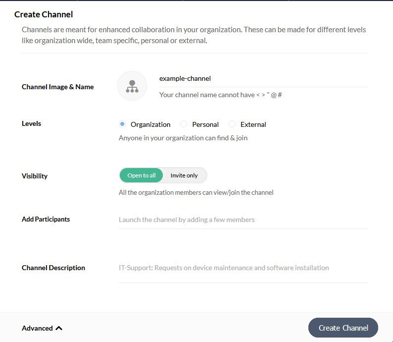 Zoho Cliq Team Chat App
