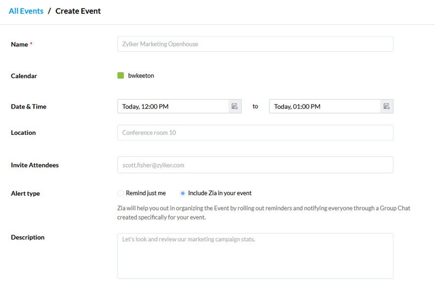Zoho Cliq Team Chat App