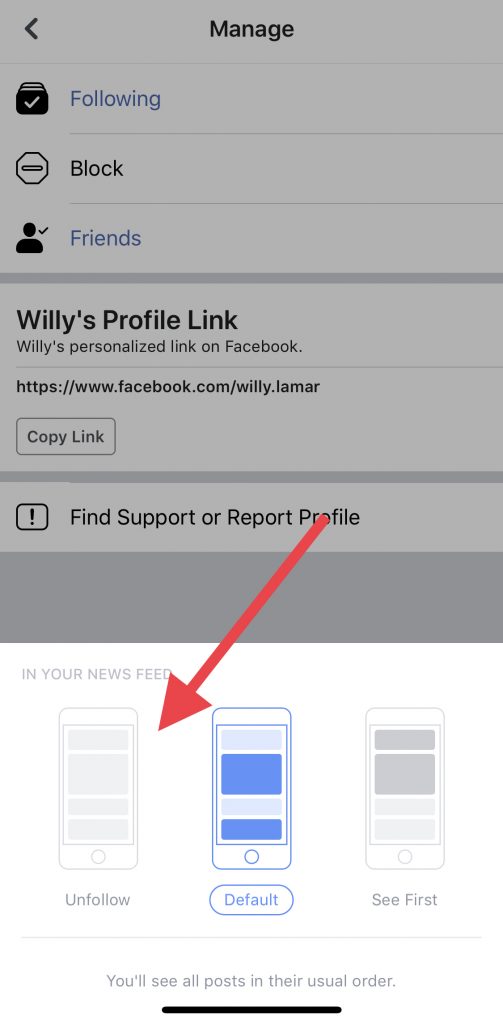 facebook restricted list