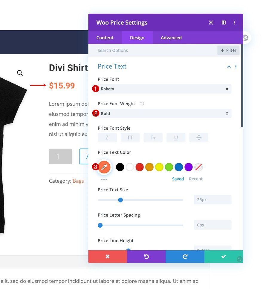 product page template