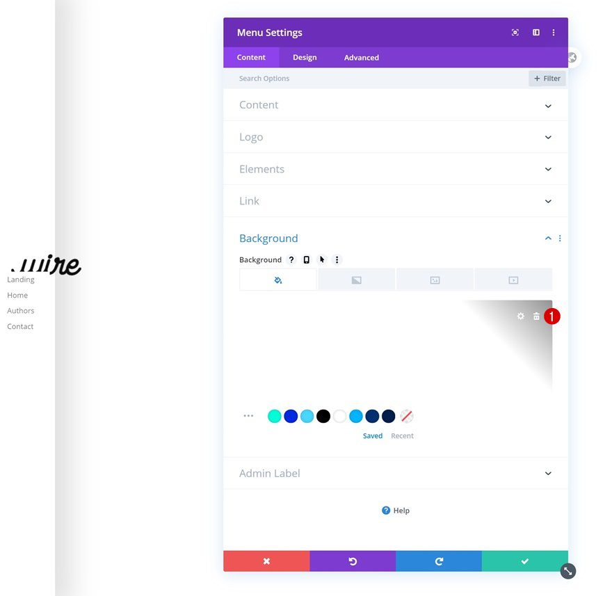 rotated global header