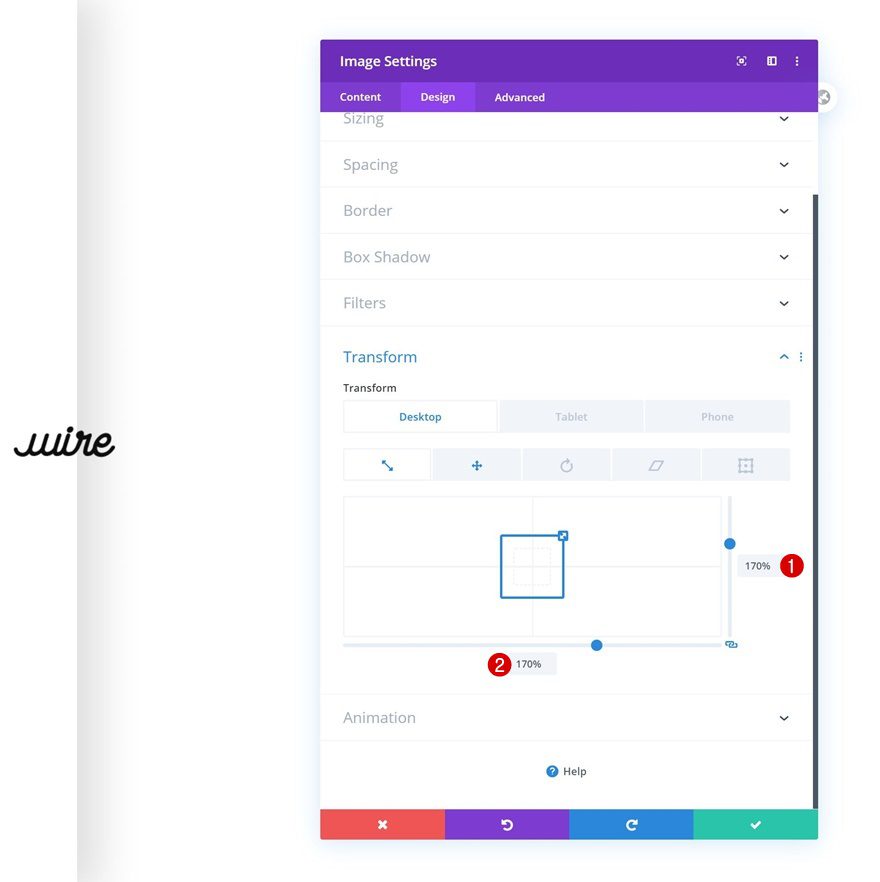 rotated global header