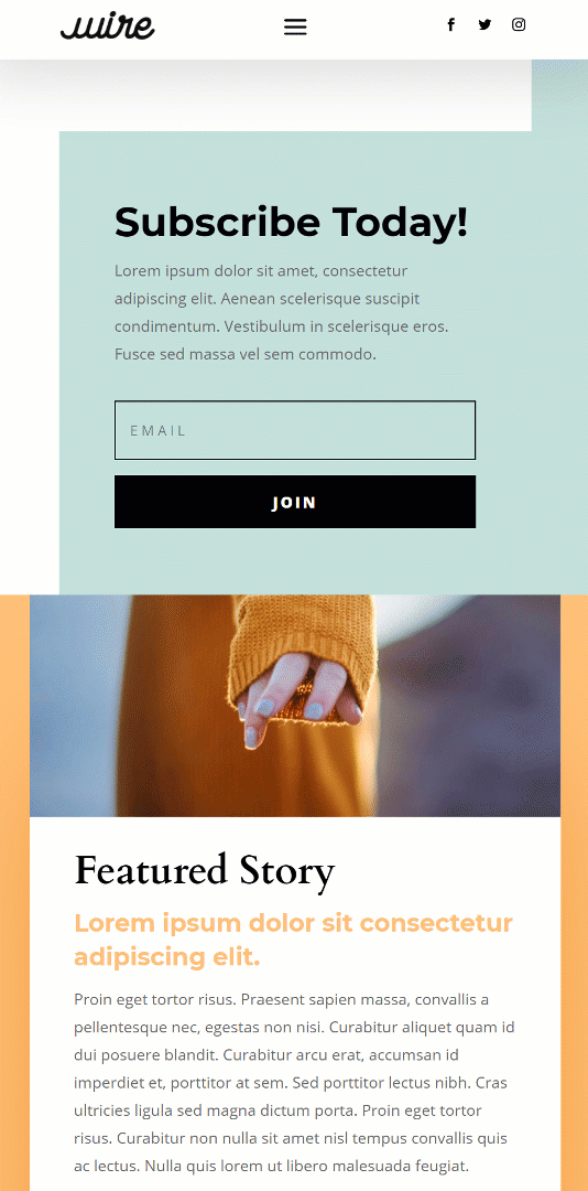 rotated global header