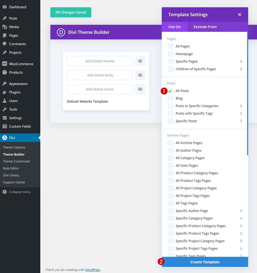 split screen blog post template