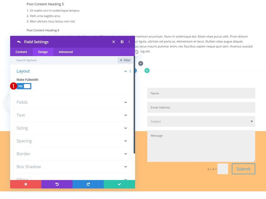 bottom-page contact form
