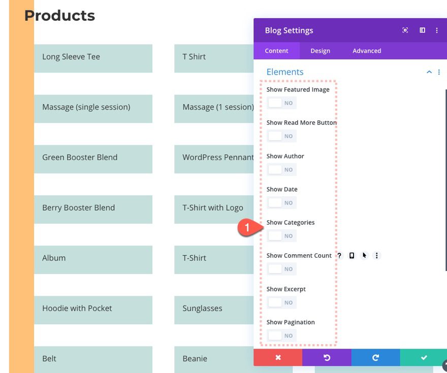 divi html sitemap page