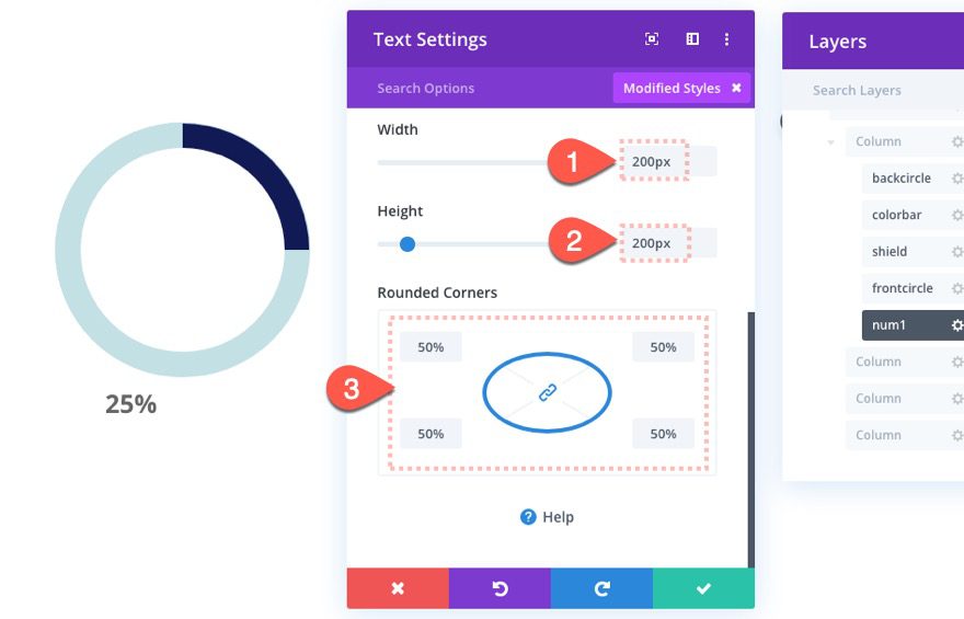 animated circle counters on scroll