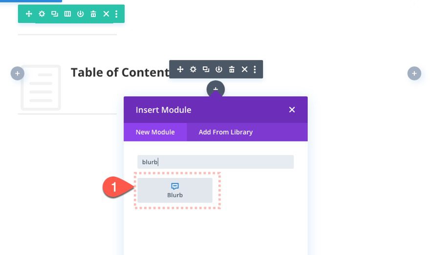 clickable table of contents