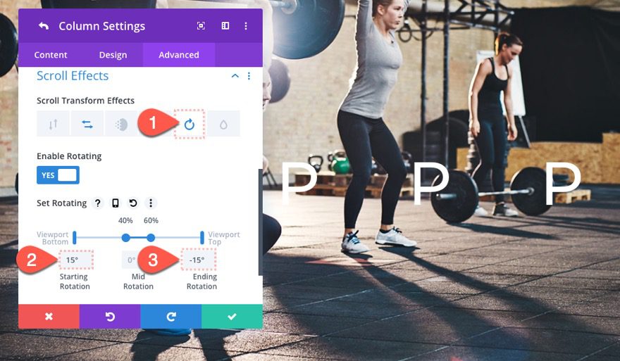 animated parallax background images on scroll