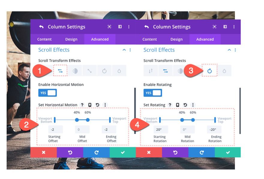 animated parallax background images on scroll