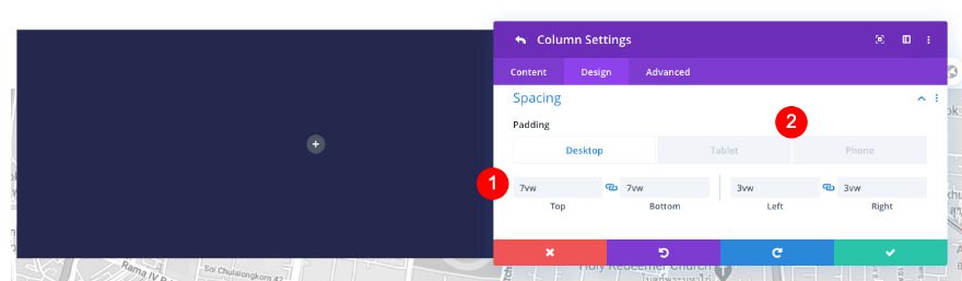 floating contact section