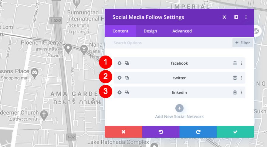 floating contact section