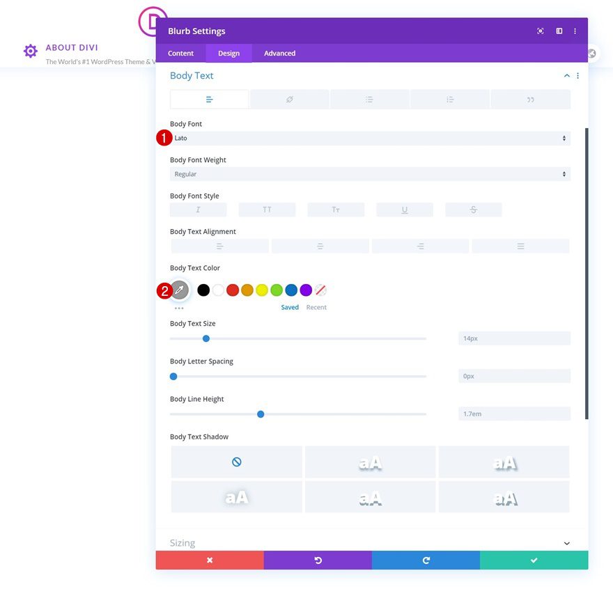elegant themes dropdown menu