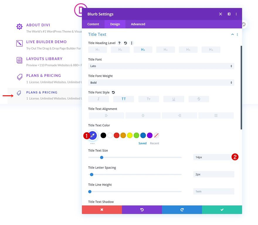 elegant themes dropdown menu