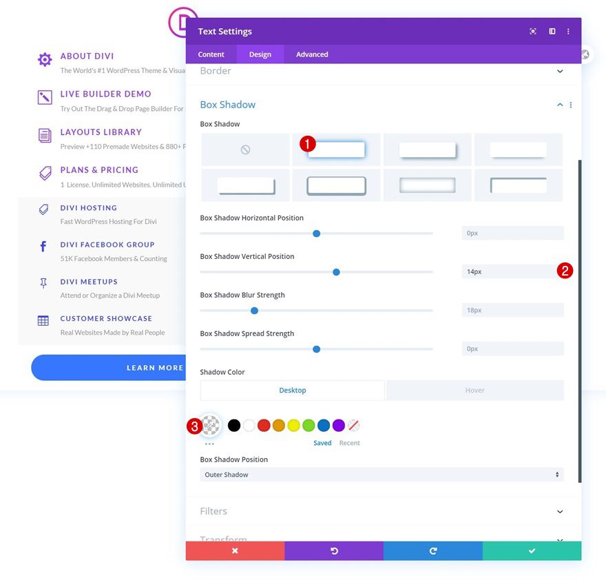 elegant themes dropdown menu