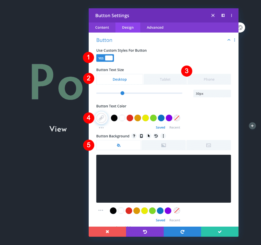 scrollable portfolio navigation list