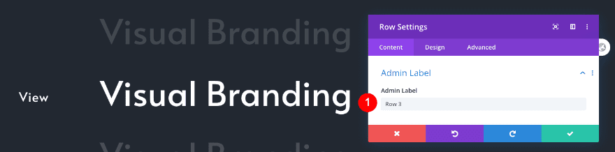 scrollable portfolio navigation list
