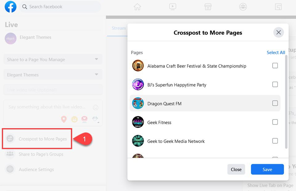 crosspost to more pages