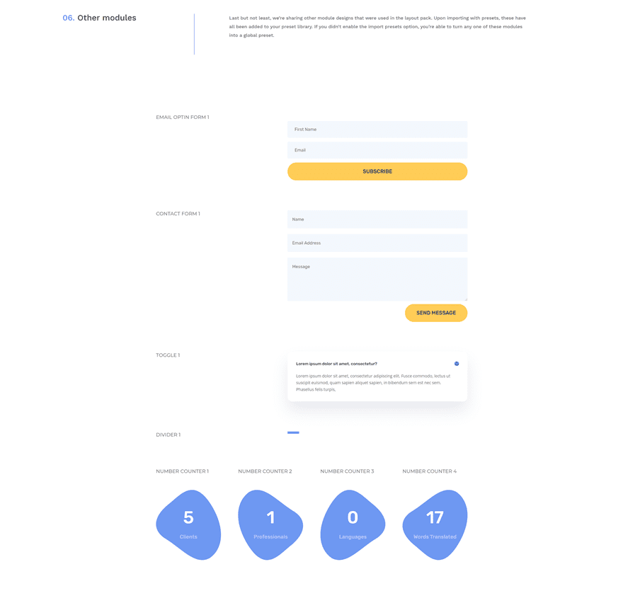 interpreter global presets style guide
