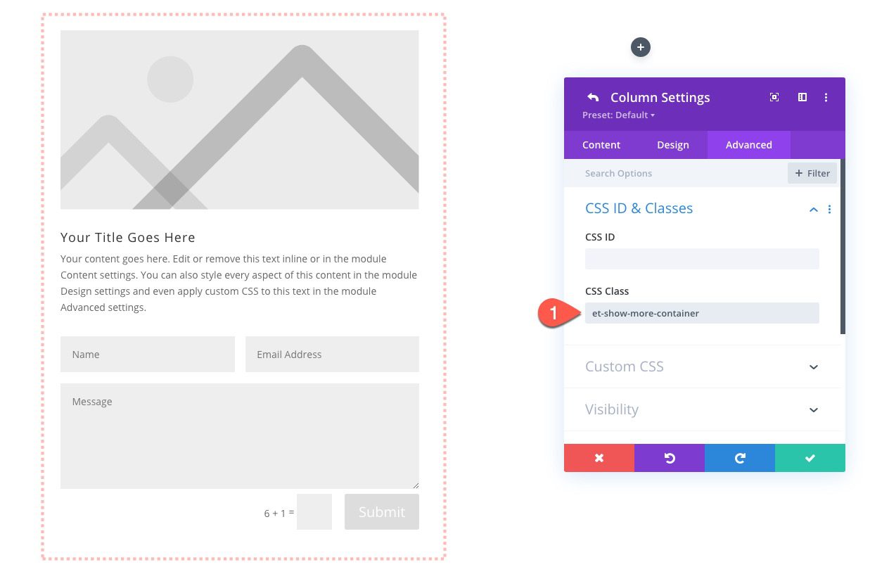 divi show more toggles