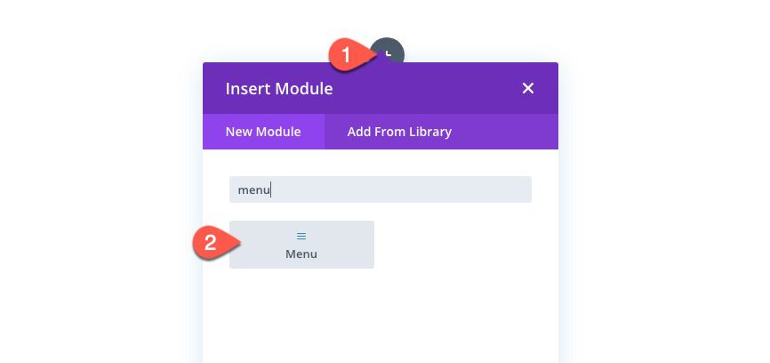 divi menu module global presets
