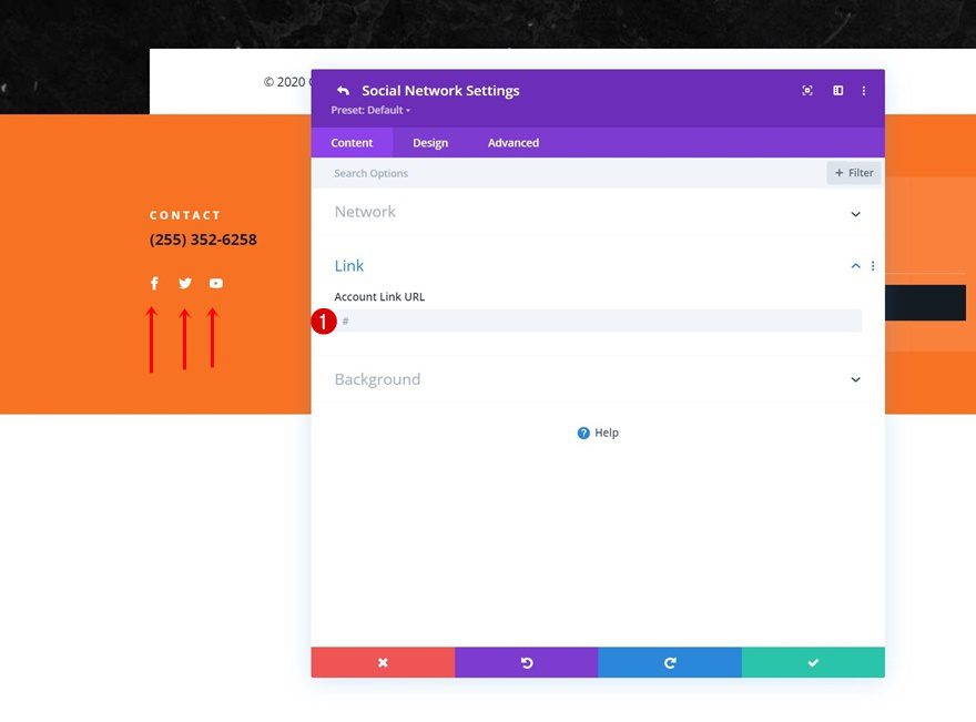 pizzeria header footer