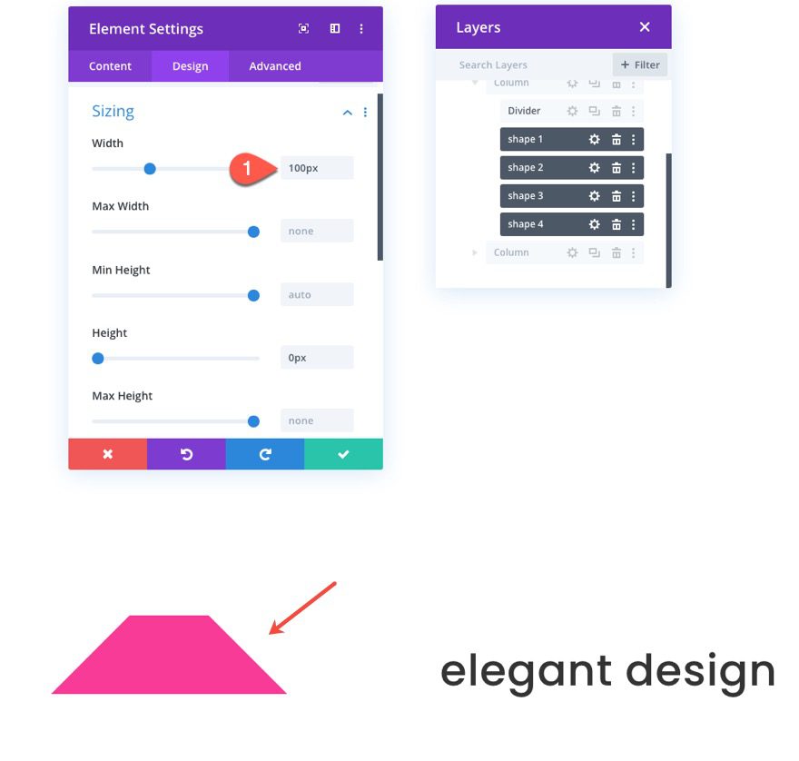 animate css shapes in divi